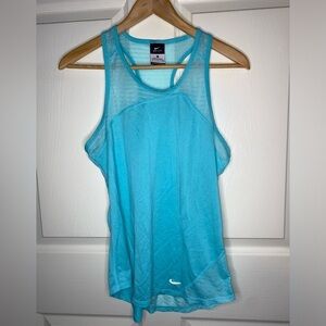 Nike Women’s Dri-Fit Work Out Sleeveless Tank Top, Light Blue, Size M